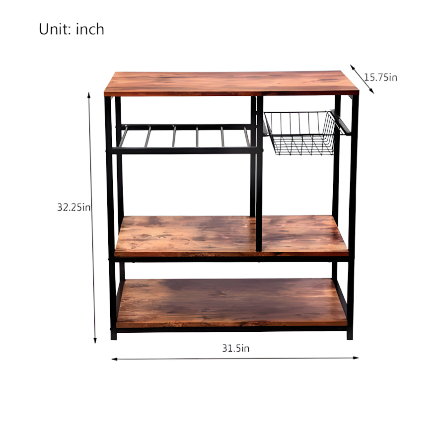 Zintalarie Kitchen Standard Towel Spice Cup Utensils Organizer Rack - Image 4