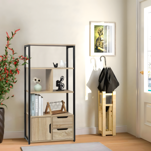 Woltu Kitchen Lounge Living Drawing Room Bookcase Cabinet Storage Rack