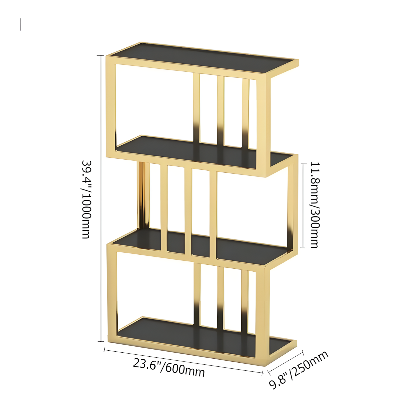 Solos Lounge Living Room Bookcase Organizer Storage Rack Decor-Special - Image 3
