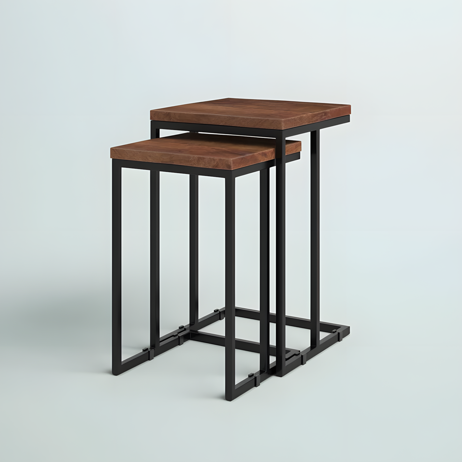Strine Living Lounge Sofa Side Nesting Tables Set (2 Piece) - Special - Image 2