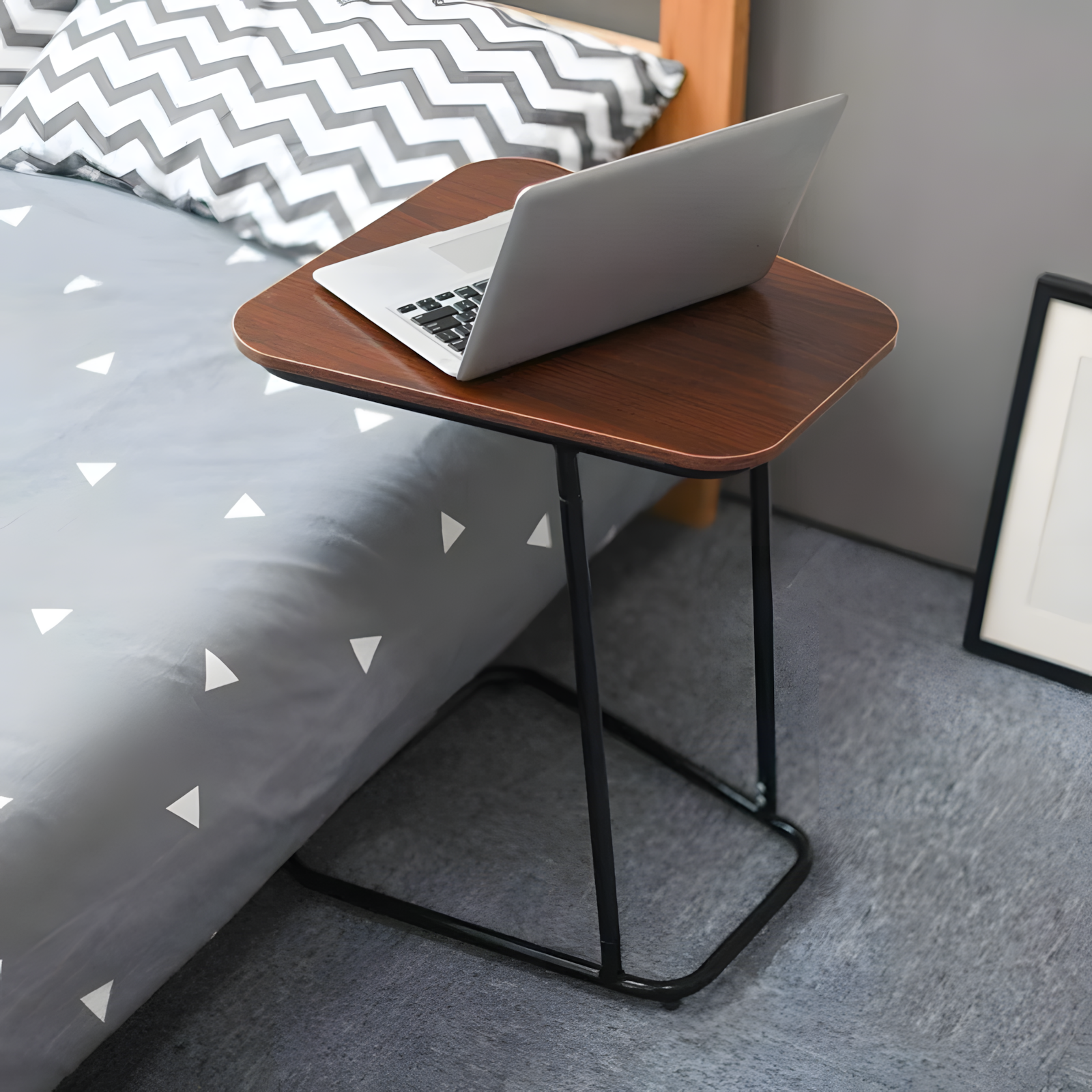 Sleek Line Living Lounge Bedroom Side Laptop Organizer Table