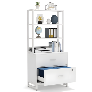 Kazoraa Living Lounge Office Storage Organizre Bookcase Drawer Lock Rack